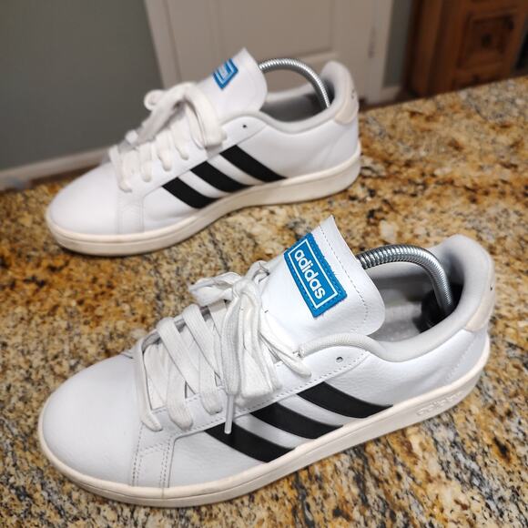 Adidas Grand Court Tennis Shoes / White Black Sneakers GY3620 Men\'s Sz 8 main image 5